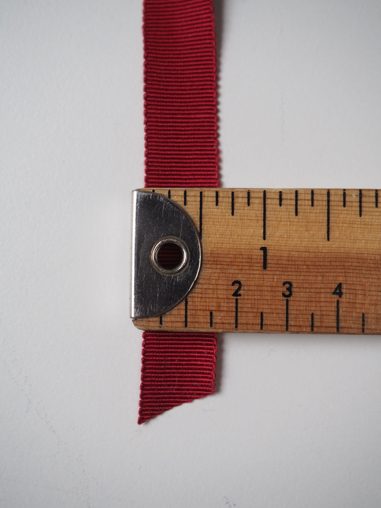Cranberry Grosgrain Ribbon 15mm