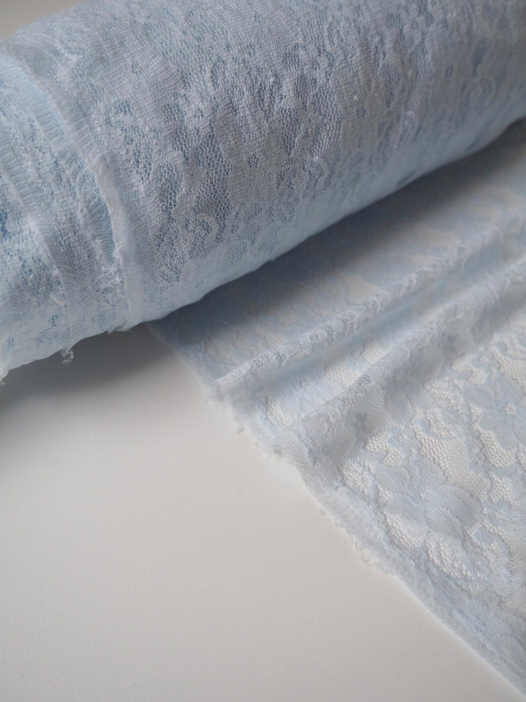 Pale Blue Forget-me-not Stretch Lace