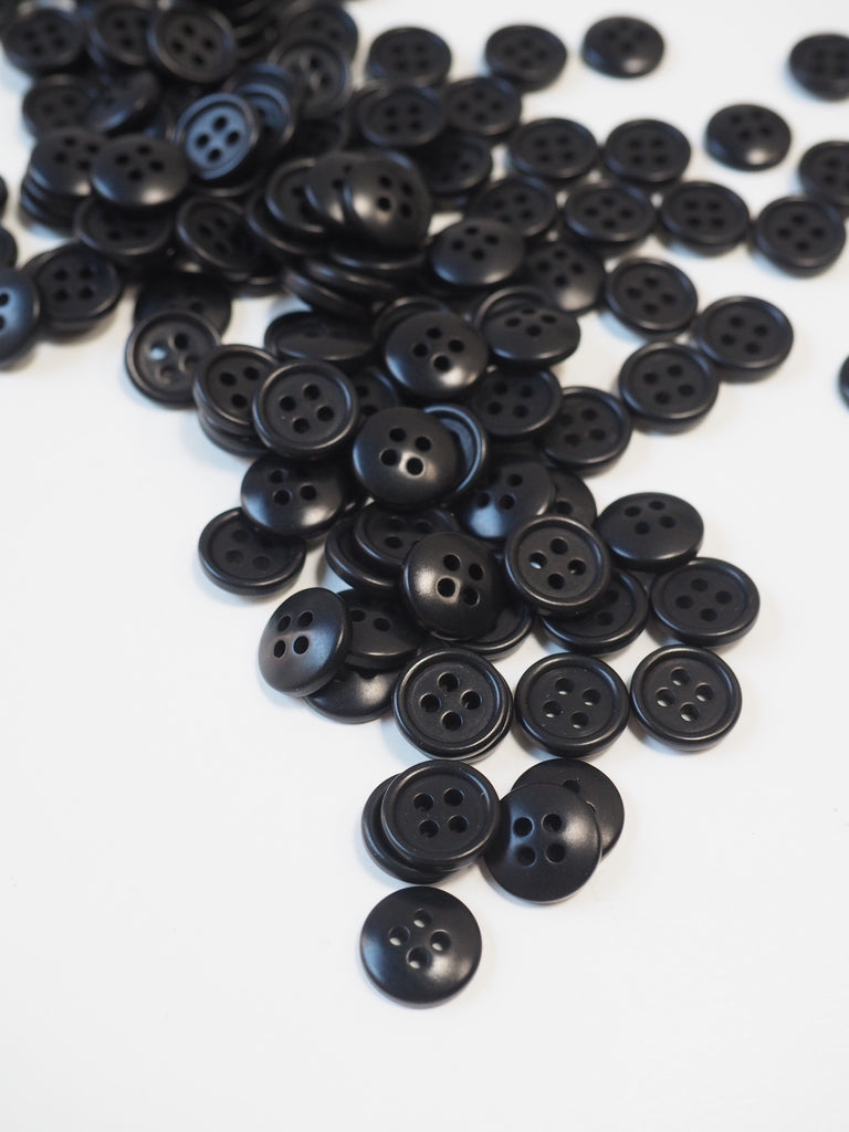 Black Corozo Button 10mm