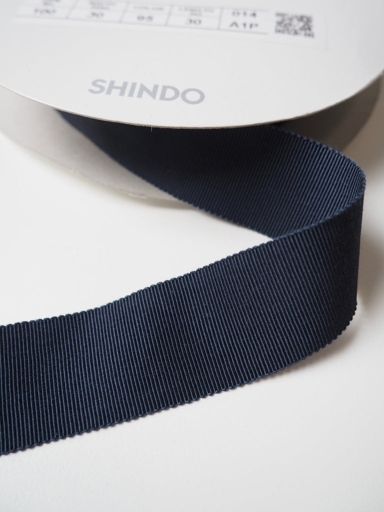Shindo Spruce Blue Grosgrain Ribbon 30mm