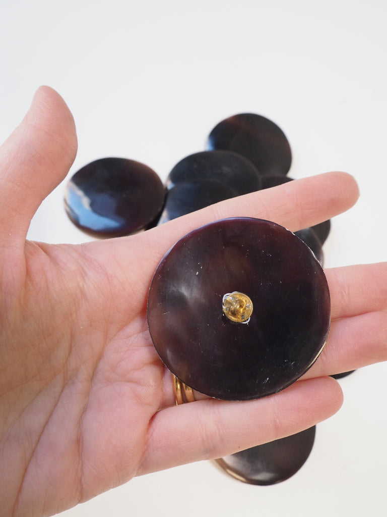Purple Extra Large Shell Button 51mm