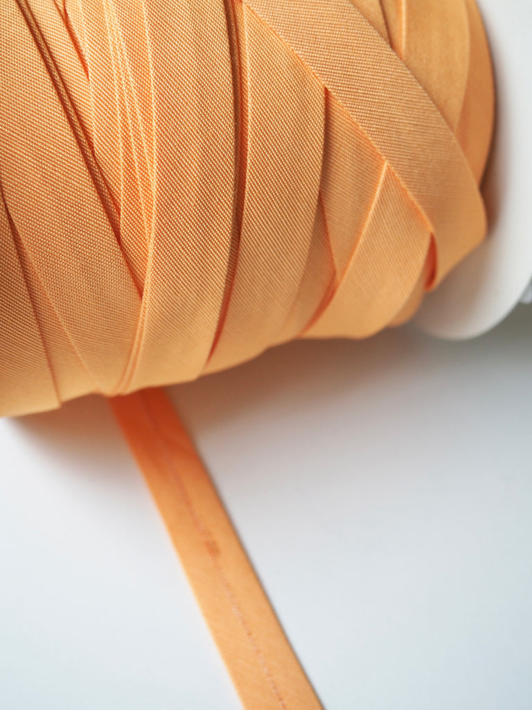 Tangerine Cotton Faille Bias Binding 14mm